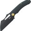 Kubey Sylow Framelock Black Titanium - Wharncliffe