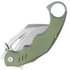 Kubey Wrath Karambit Linerlock - Green G10