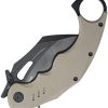 KUB261G_add_01.jpg Kubey Wrath Karambit Linerlock - Black/Tan