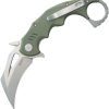 Kubey Mini Wrath Karambit - OD Green G10