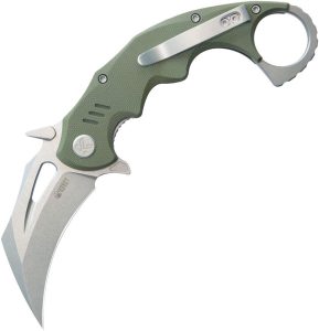 Kubey Mini Wrath Karambit - OD Green G10