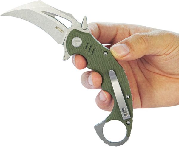 Kubey Mini Wrath Karambit - OD Green G10