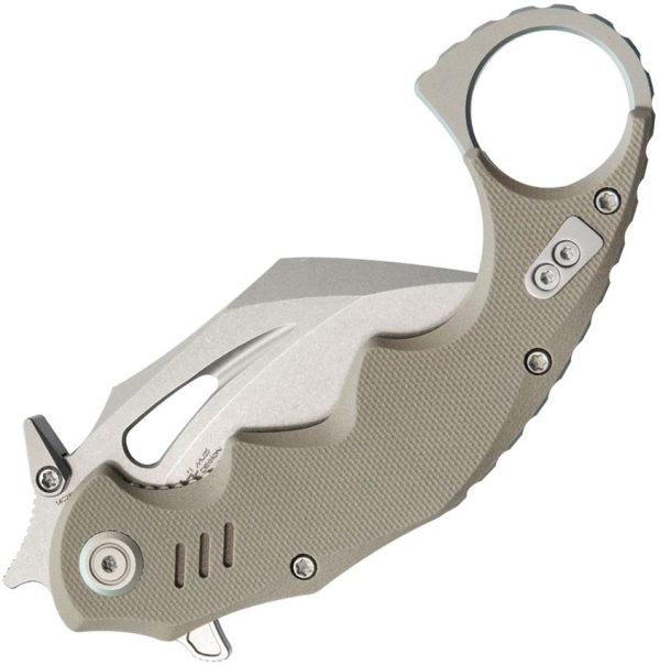 KUB262C_add_01.jpg Kubey Mini Wrath Karambit - Tan G10