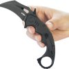 Kubey Mini Wrath Karambit - Black/Black