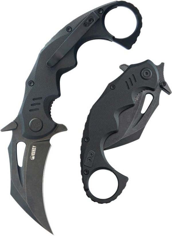 Kubey Mini Wrath Karambit - Black/Black