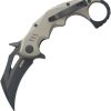 KUB262G.jpg Kubey Mini Wrath Karambit Linerlock - Tan G10