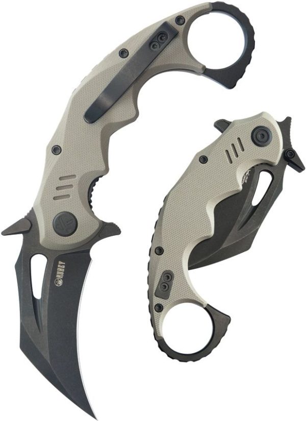 KUB262G_add_05.jpg Kubey Mini Wrath Karambit Linerlock - Tan G10