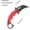 Kubey Mini Wrath Karambit Linerlock - Red G10