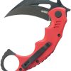 Kubey Mini Wrath Karambit Linerlock - Red G10