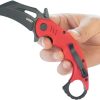 Kubey Mini Wrath Karambit Linerlock - Red G10