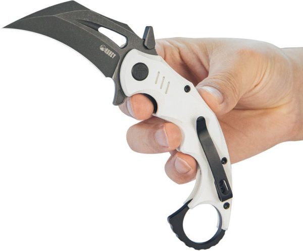 KUB262I_add_04.jpg Kubey Mini Wrath Karambit Linerlock - White G10
