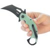 Kubey Mini Wrath Karambit Linerlock - Jade Black Oxide