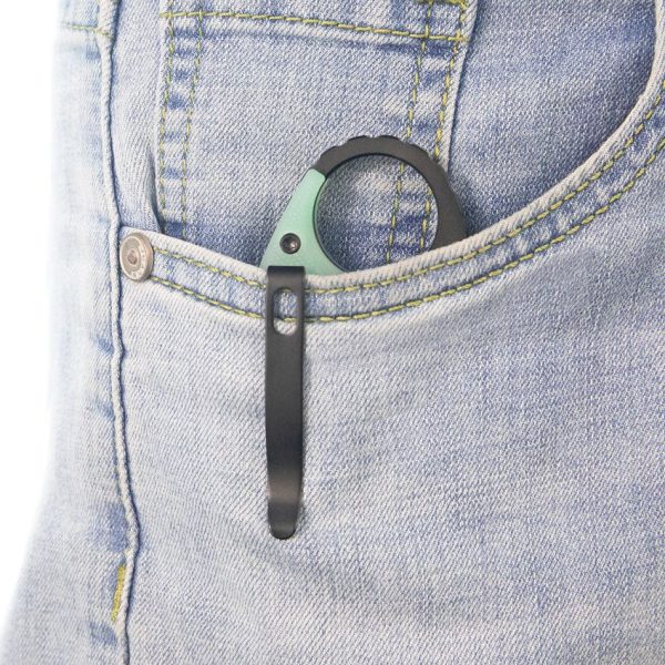 Kubey Mini Wrath Karambit Linerlock - Jade Black Oxide