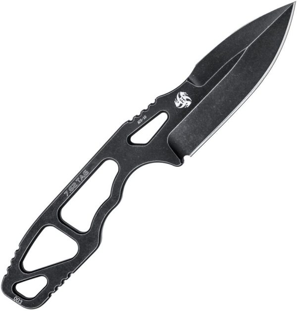 Kubey TAG Hydra Fixed Blade - Black Stonewash