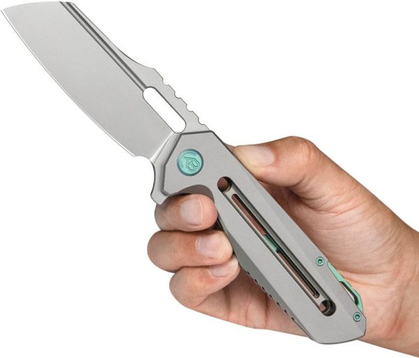 Kubey Atlas Framelock Gray Ti M390 Folding Knife