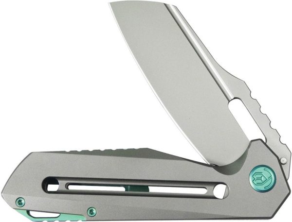 Kubey Atlas Framelock Gray Ti M390 Folding Knife