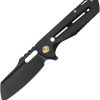 Kubey Atlas Framelock Black Ti M390 Folding Knife