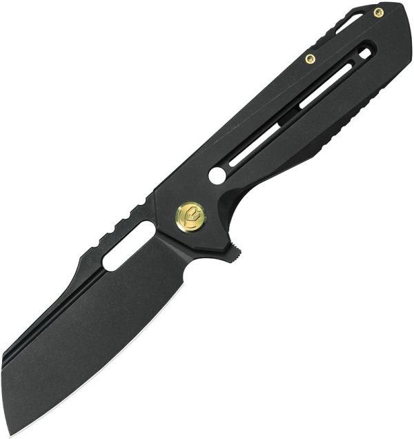 Kubey Atlas Framelock Black Ti M390 Folding Knife