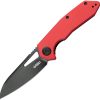 Kubey Vagrant Linerlock Red G10 AUS-10A Folding Knife