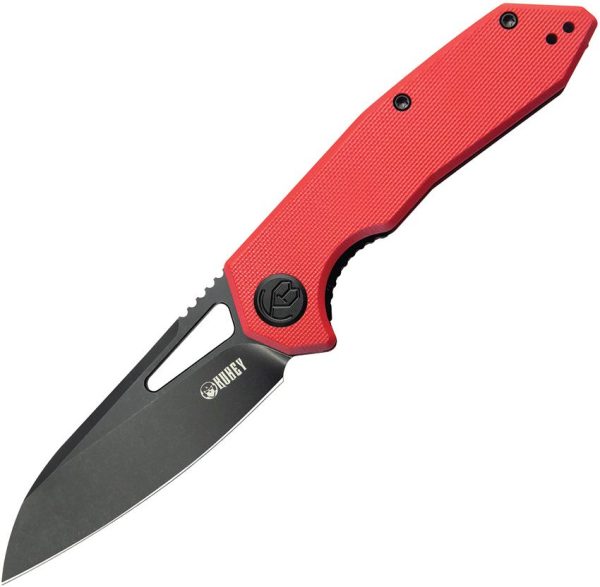 Kubey Vagrant Linerlock Red G10 AUS-10A Folding Knife