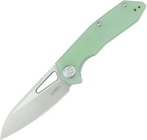 KUB291M.jpg Kubey Vagrant Linerlock Jade G10 14C28N Folding Knife