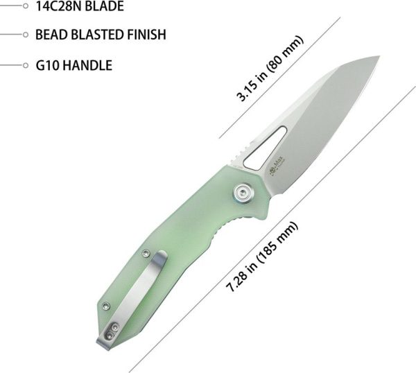 KUB291M_add_02.jpg Kubey Vagrant Linerlock Jade G10 14C28N Folding Knife
