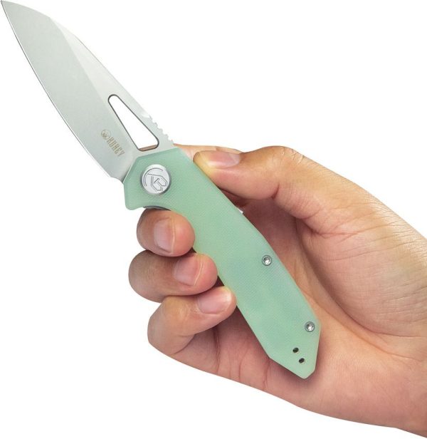 KUB291M_add_04.jpg Kubey Vagrant Linerlock Jade G10 14C28N Folding Knife