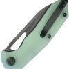 Kubey Vagrant Linerlock Jade G10 14C28N Black Stonewash