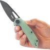 Kubey Vagrant Linerlock Jade G10 14C28N Black Stonewash
