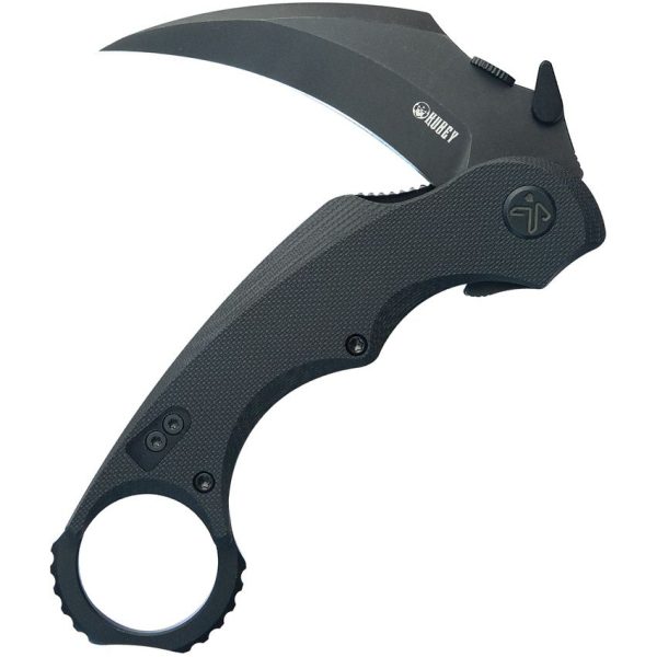 Kubey Rogue Karambit Blackwash 14C28N G10 Linerlock