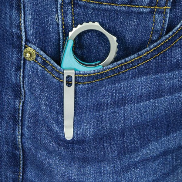 Kubey Rogue Pikal Karambit Tiffany Blue G10 14C28N