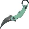 Kubey Rogue Karambit Black Jade G10 Folding Knife