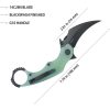 Kubey Rogue Karambit Black Jade G10 Folding Knife