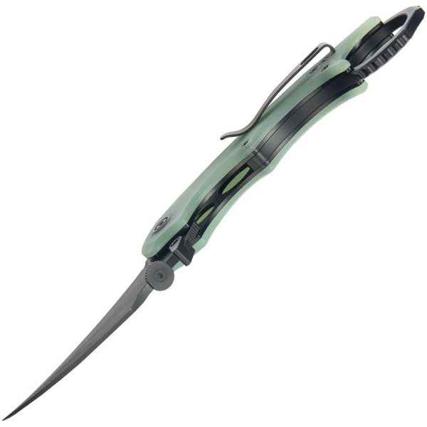 Kubey Rogue Karambit Black Jade G10 Folding Knife