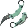 Kubey Rogue Karambit Black Jade G10 Folding Knife