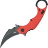 Kubey Rogue Pikal Karambit Red G10 Linerlock