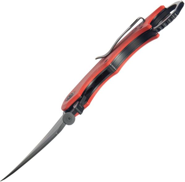 Kubey Rogue Pikal Karambit Red G10 Linerlock