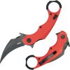 Kubey Rogue Pikal Karambit Red G10 Linerlock