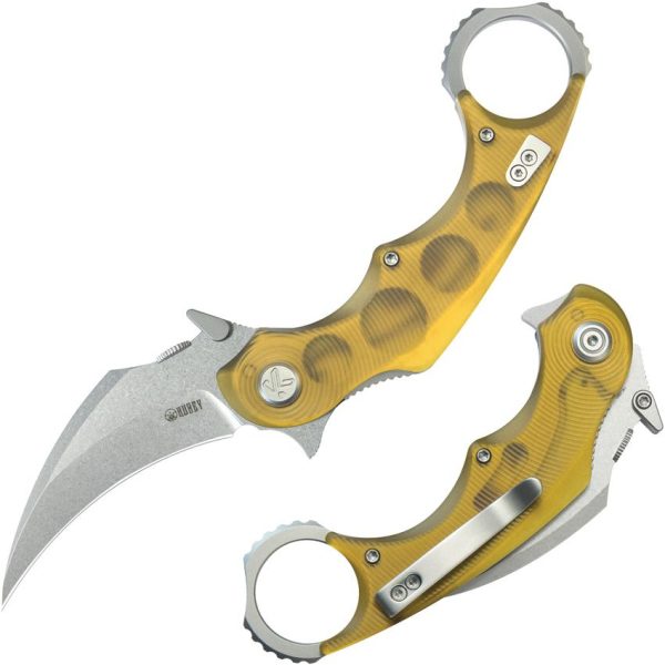 Kubey Rogue Pikal Karambit Ultem Linerlock