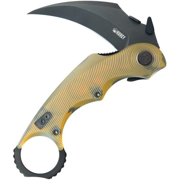 KUB298H_add_04.jpg Kubey Rogue Karambit Blackwash Amber Ultem