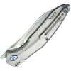 Kubey Barracuda Linerlock Gray Titanium 3.38in