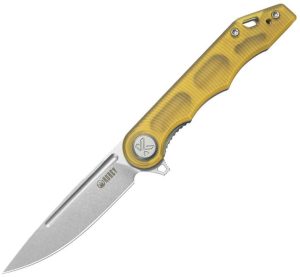Kubey Mizo Linerlock Folding Knife - Ultem Handle