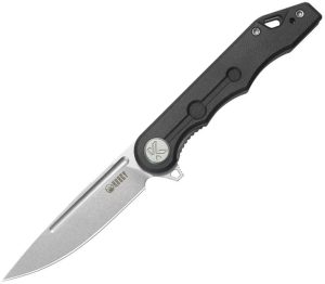 Kubey Mizo Linerlock Black G10 3.13in Blade