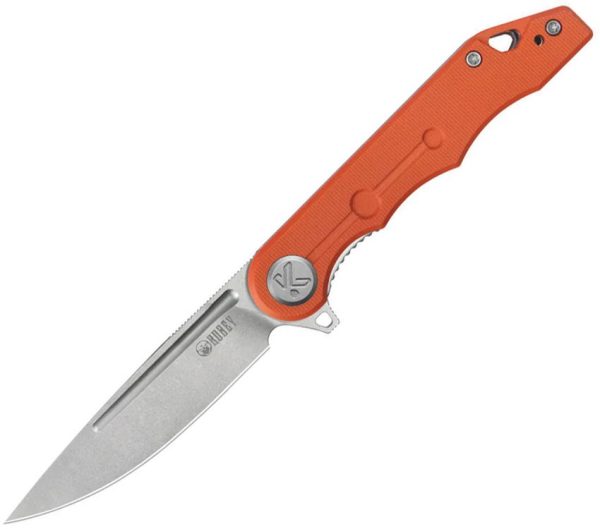 KUB312U.jpg Kubey Mizo Linerlock Orange G10 3.13in Blade