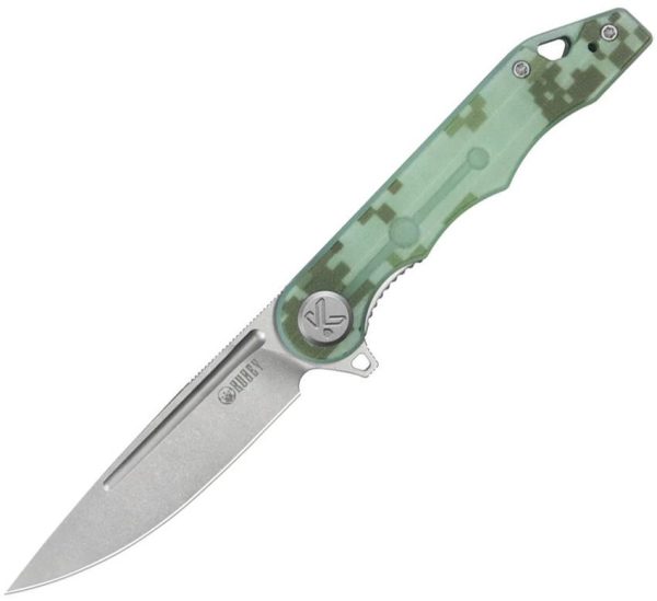 Kubey Mizo Linerlock Folding Knife - Digital Camo G10