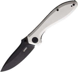 Kubey Ruckus Linerlock Folding Knife - Tan G10