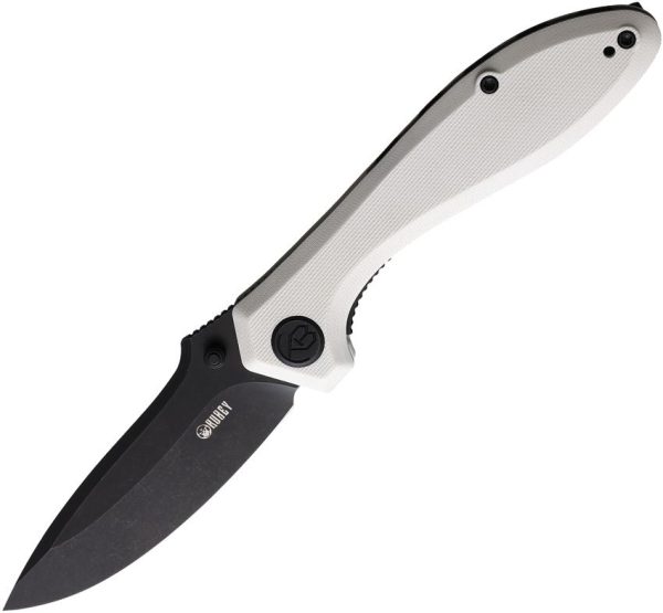 Kubey Ruckus Linerlock Folding Knife - Tan G10