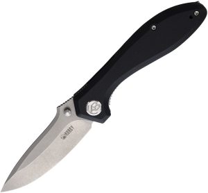 Kubey Ruckus Linerlock Folding Knife - Black G10