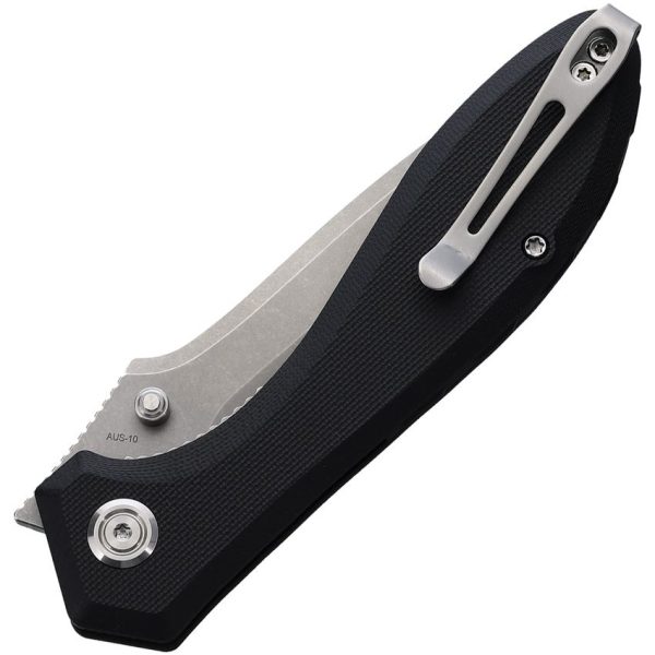 KUB314F_add_01.jpg Kubey Ruckus Linerlock Folding Knife - Black G10