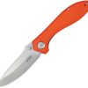 Kubey Ruckus Folding Knife 3.5" AUS-10A Linerlock Orange G10
